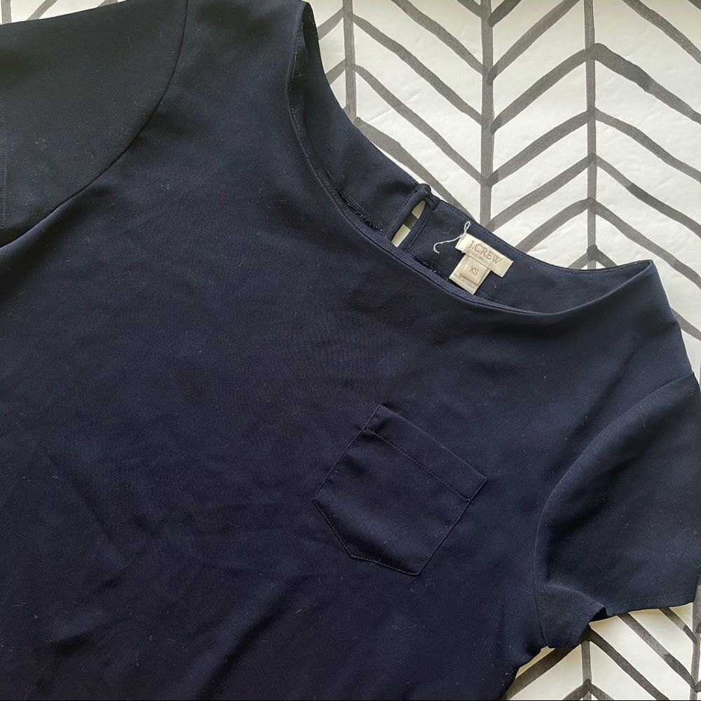J. Crew Navy Blouse